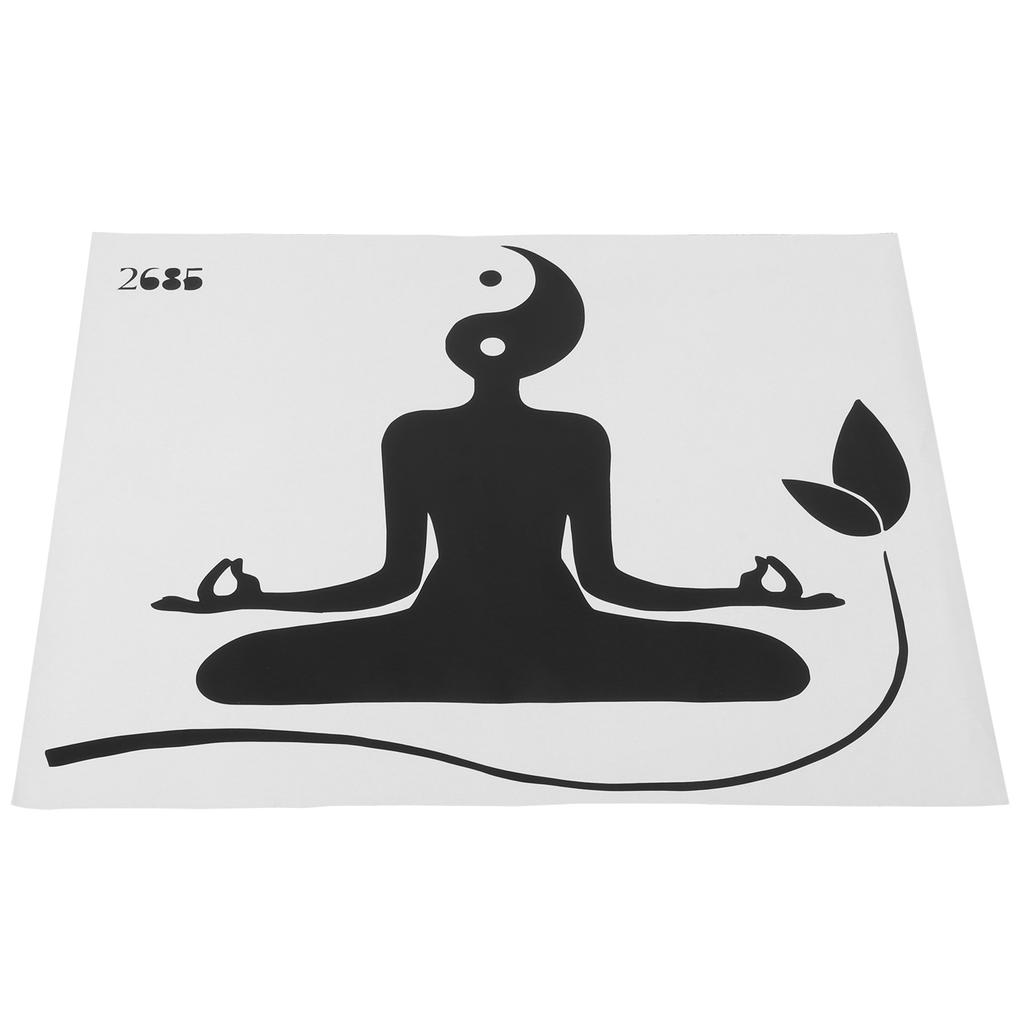 Yoga Meditation Tai Chi Wall Stickers Decal Removable Wallpaper for Bedroom Living Room
