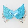 1PC Cute Girls Hair Bows with Clips Kids 4inch Sparkly Wing Hair Bows Barrettes Clips Heart Hairpins Children Hair Accessories