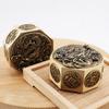 Dragon Pattern Copper Fidget Spinner Sided Rotating Cube Adult Toys Metal Hand Brass Handicraft Gifts EDC 10 Kid Friendly Entertaining Fun Play Safe