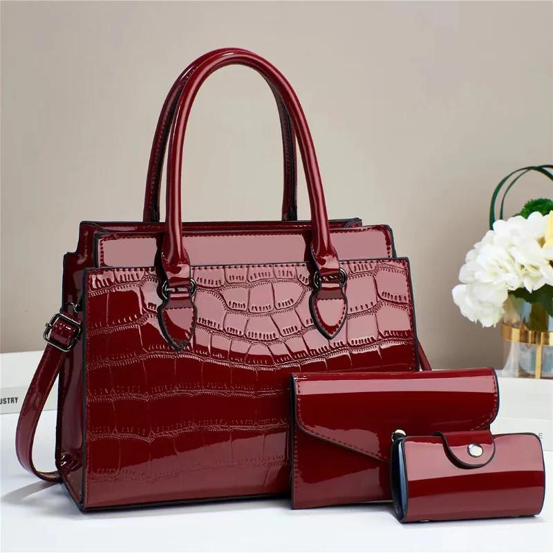 Luxury Brand Designer Women'S Handbag High-Quality Crocodile Pattern Shoulder Bag Fashionable New Versatile Crossbody Bag Women
