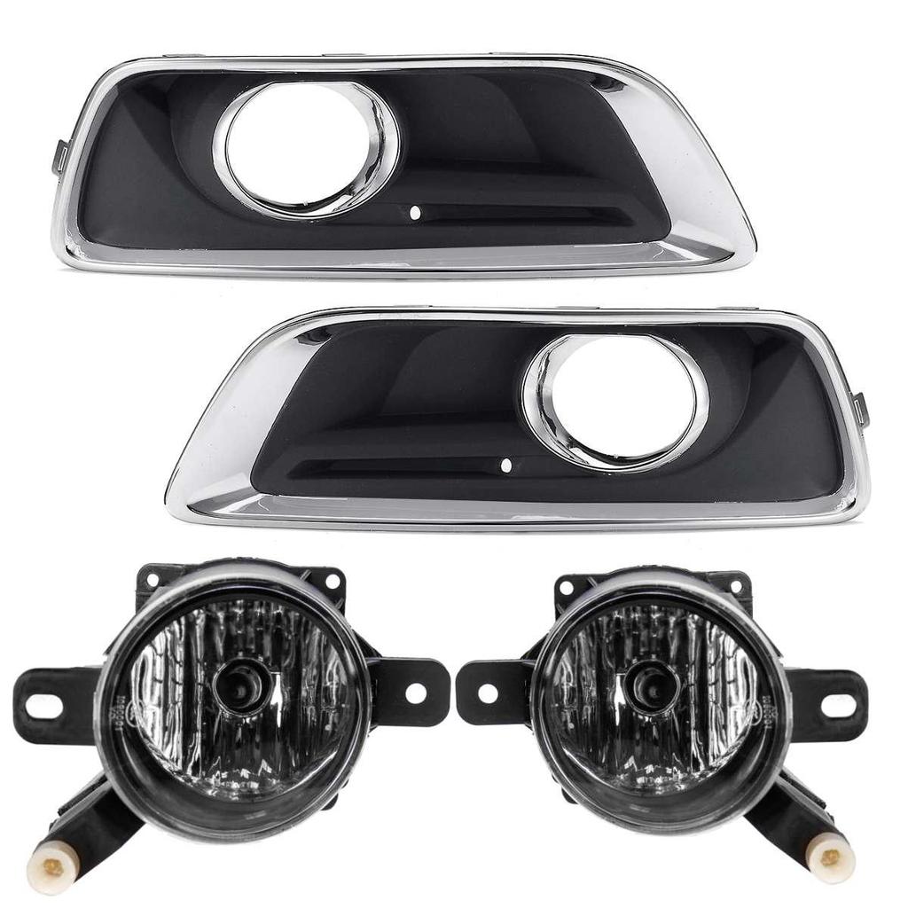 12V H11 tåkelys og grill for Chevy Malibu bil foran nedre støtfanger Grillramme Kjørelampe Drl