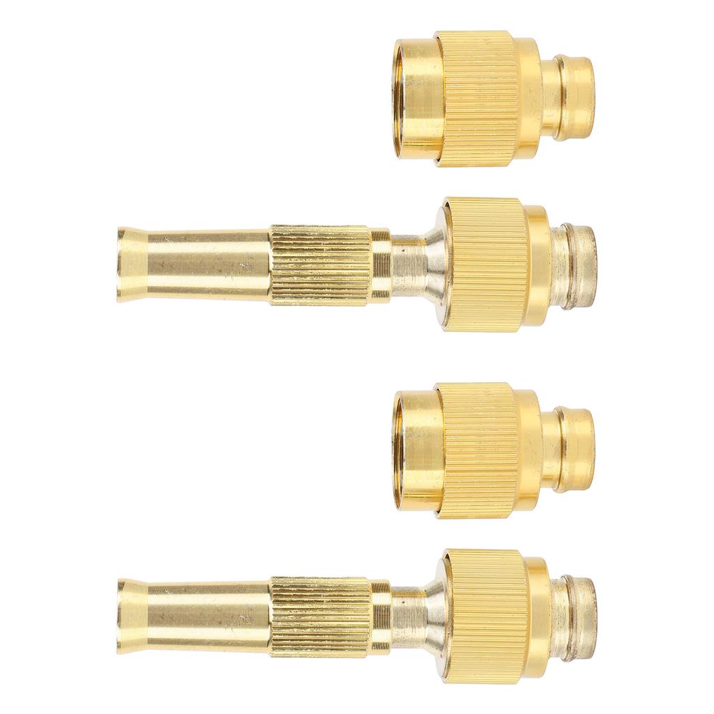 2 Set Garden Water Hose Nozzle Sprayer 7 GPM 80 PSI G1/2 Thread Inlet Connector Heavy Duty for Car