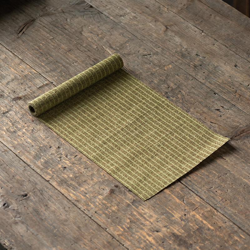 Teaware Accessories Waterproof Linen Tea Mat Vintage Heat Insulation Tea Flag Tea Ceremony Chinese Style Tea Cloth Home Decor