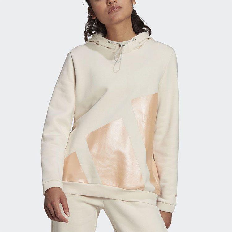adidas Sweatshirts Women's Ecru Hooded Moderate Regular HI1205