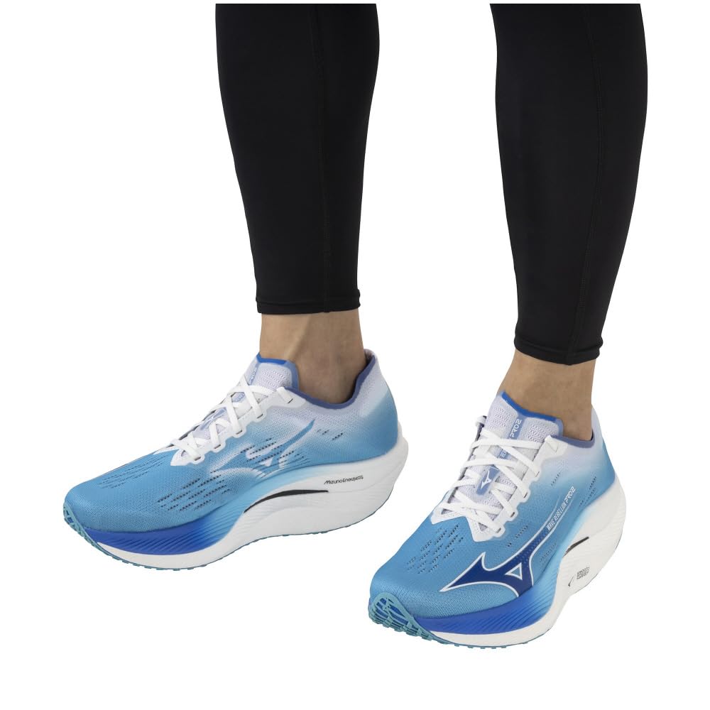 Mizuno Wave Rebellion Pro 2 Running Lightweight and Resilient for and Blue x Size 2E Shoes, Jogging, Marathons, Training, Sports, Ekiden, Blue, 26.5