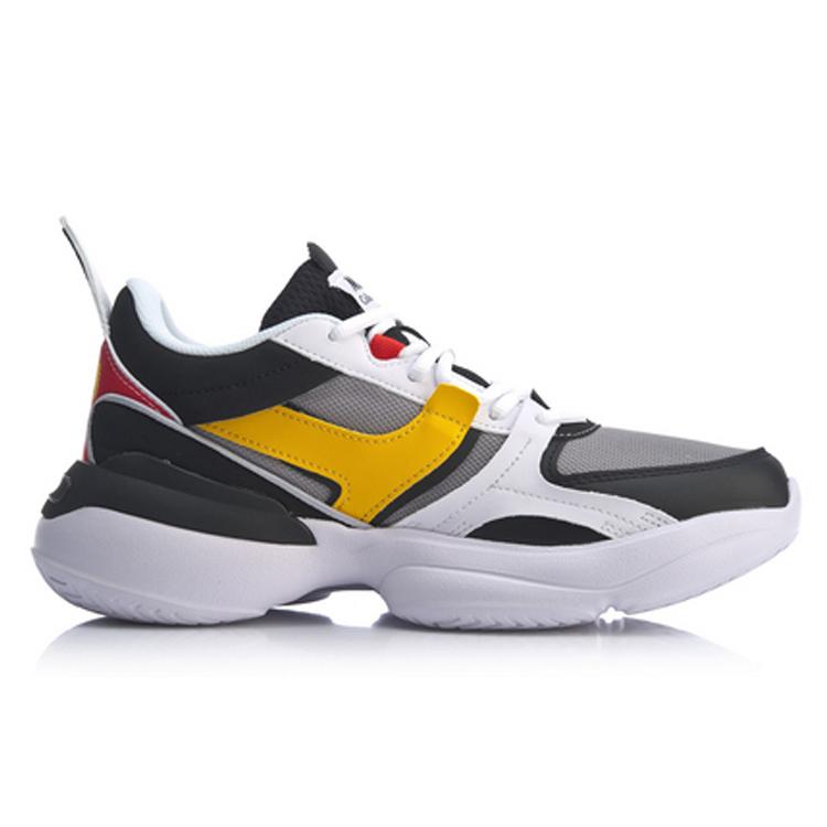 Li Ning Zheng Rong Cushioning Slip Resistant Abrasion Resistant Support Low top Sports Casual Shoes Men's Yellow Black AGLP083-9