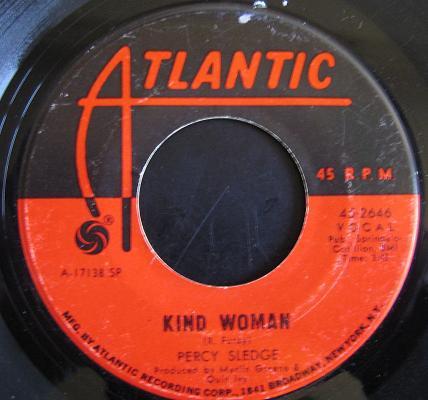 

7inch Record PERCY SLEDGE Kind Woman Woman Of The Night 452646 ATLANTIC 1969 US SoulFunk Used