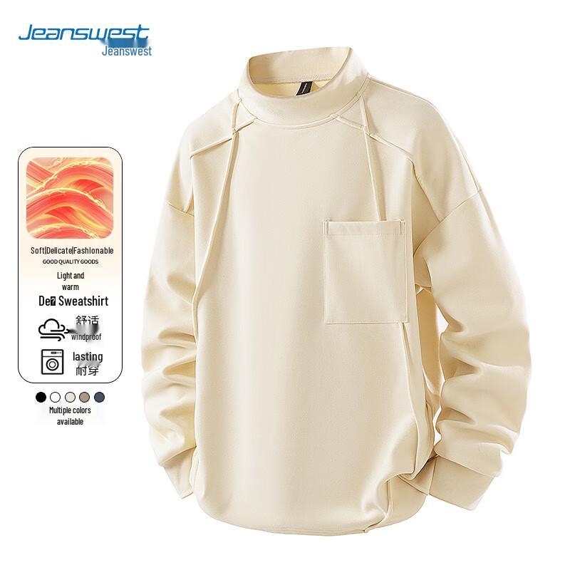 

JEANSWEST Men s Thermal Fleece Half-Turtleneck Long Sleeve Top 2XL