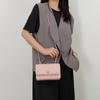 New Leather Niche High-end Classic Diamond Grid Hand-held Chain Shoulder Crossbody Fashionable Versatile Small Square Bag