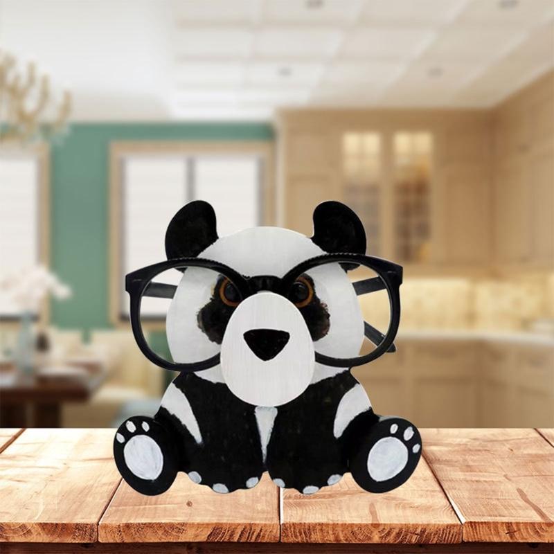 Animal Glasses Rack 3D Animal Wooden Carvings Sunglasses Display Rack Shelf Eyeglasses Show Stand Jewelry Holder X3UC