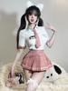 Fashion Sweet Mini Skirts Set Sexy Student Jk Uniform Checkered Short Skirt Role-Playing Hot Clothing Tempting  New Vbb1