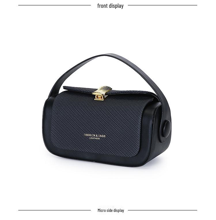 2025 Women's High-End Solid Color Handbag: Fashionable, Versatile Shoulder & Crossbody Bag
