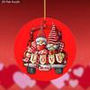 2D Flat "Love" Couple Gnomes Acrylic Decoration Sign, Bow, Love, Gift, Holiday Gift, Suitable for Wall Decoration, Porch, Room, Villa, Accents Home, H