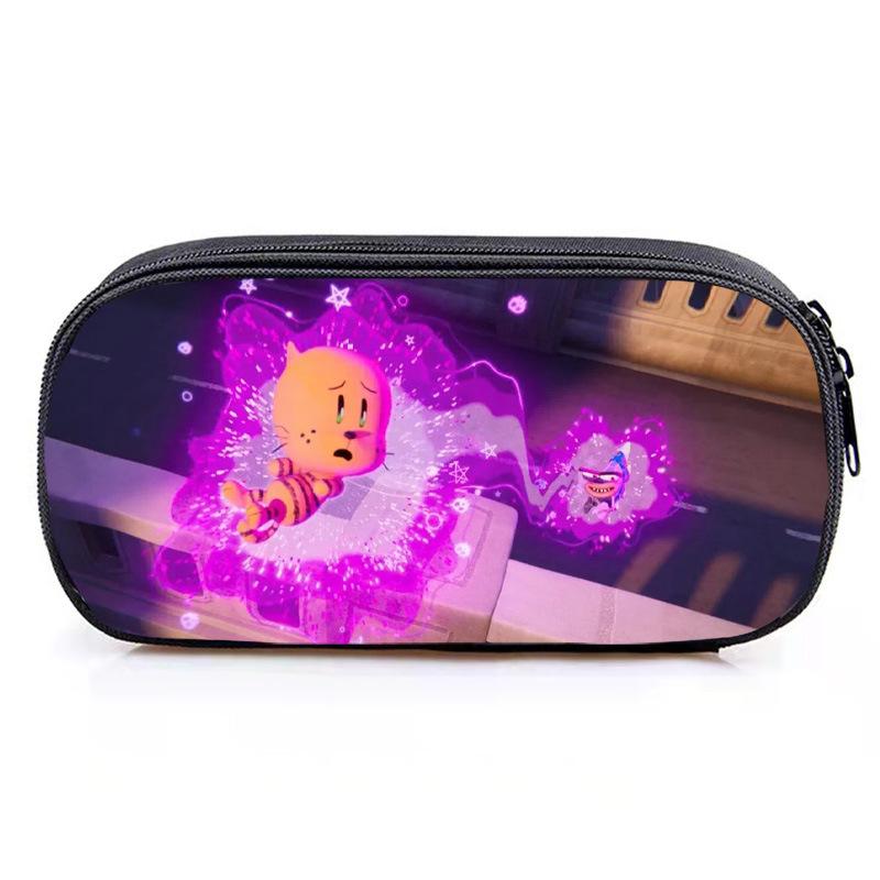 Dog Man Pencil Case Cute Game Pen Bags Kids Large Storage Students School Gifts Pencilcases