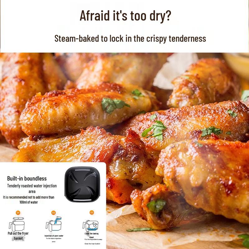 Joyoung 5L Steam Air Fryer CN plug (adapter included)