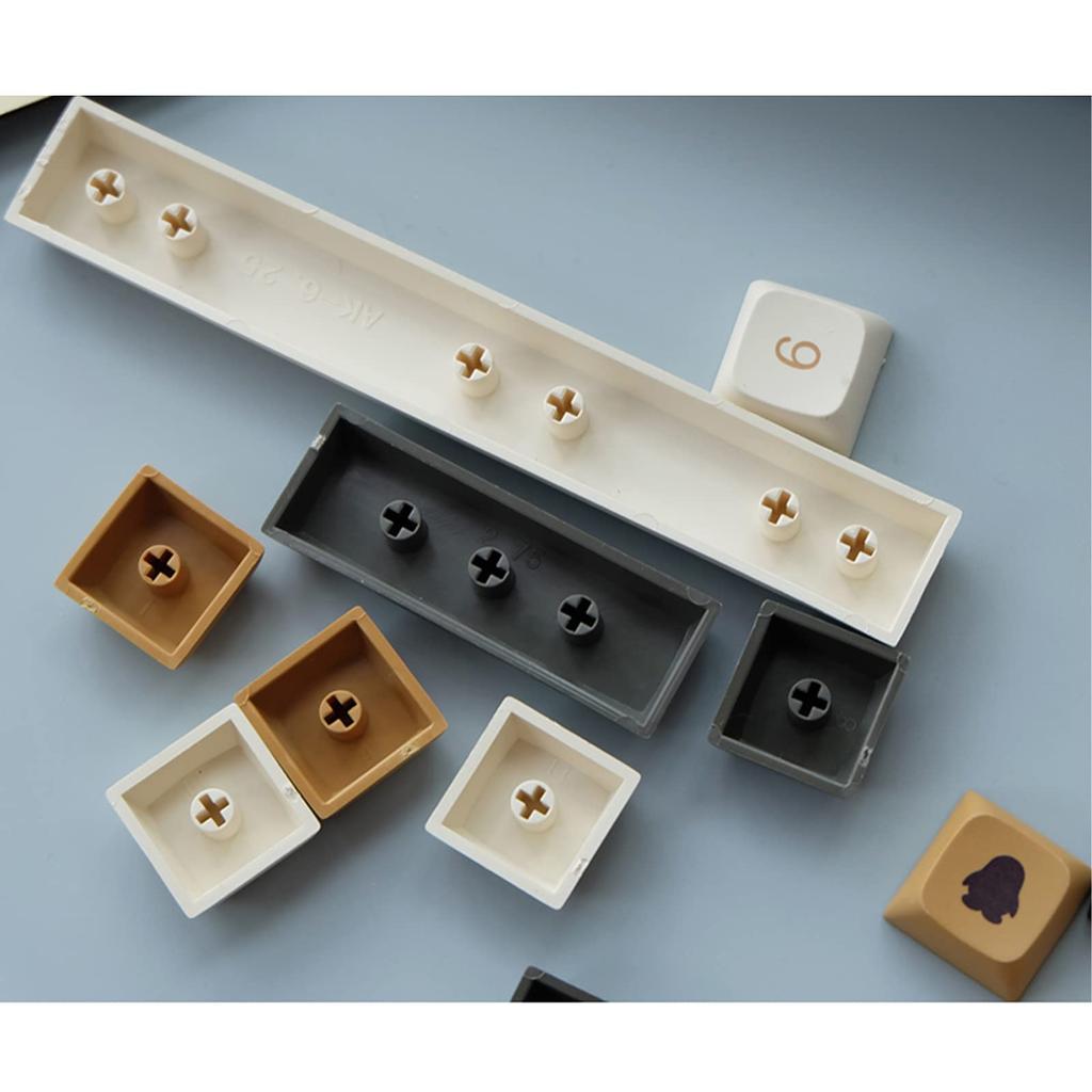 PBT Ember Dawn Shimmer Dysub Mechanical Keycaps, 125 Keys, XDA Profile, Dye-Sublimation, Suitable for Most Keyboard Layouts: 60%, 65%, 75%, 80%, 90%,