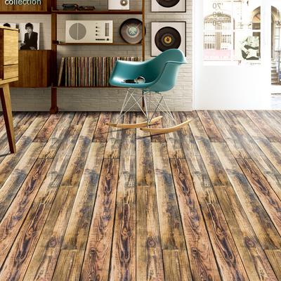 1Pcs Selbstklebende Holzmaserung Tapete Wohnzimmer Toilette Küche Wasserdichte Fliesen Wand Dekor Hause Boden Aufkleber