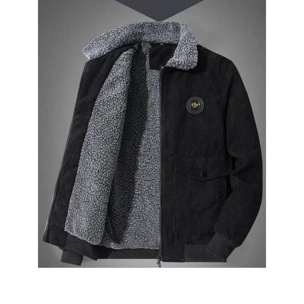 Corduroy Jacket 2025 New Addition Velvet Jacket Autumn And Winter Addition Velvet Cotton Coat Lamb Velvet Cotton Coat