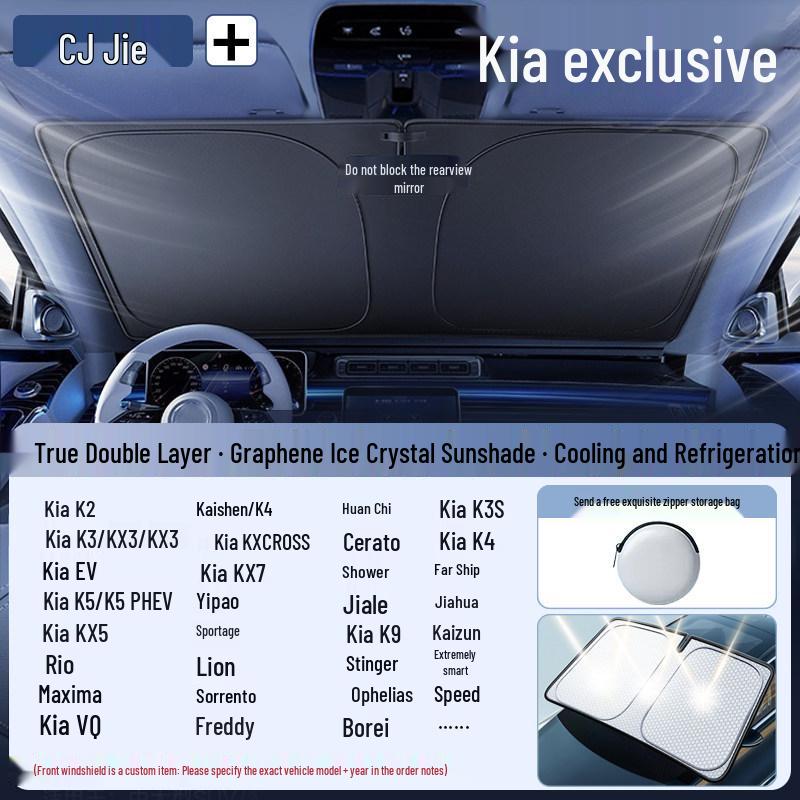 Foldable Car Sunshade & Heat Insulation Curtain for Windows