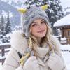 Ear Protection Plush Knitted Hat Windproof Beanies Hat Versatile Pullover Caps  Autumn Winter