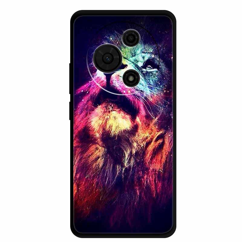 Für TCL 60 SE Hülle T517H Niedliche Cartoon Bunte Weiche TPU Silikon Rückseite für TCL 60 SE Hülle Schwarze Handyhülle Funda TCL60 SE