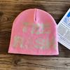 Acrylic Knit Beanie Hat For Men And Women With Letter Embroidery Winter Warmth Fashion Accessory