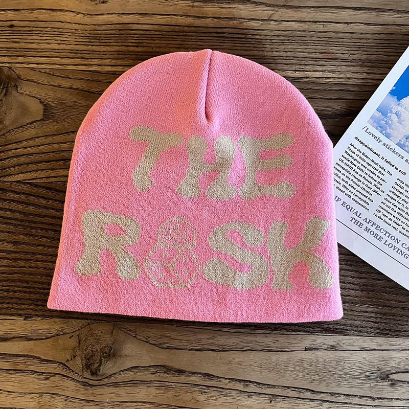 Acrylic Knit Beanie Hat For Men And Women With Letter Embroidery Winter Warmth Fashion Accessory