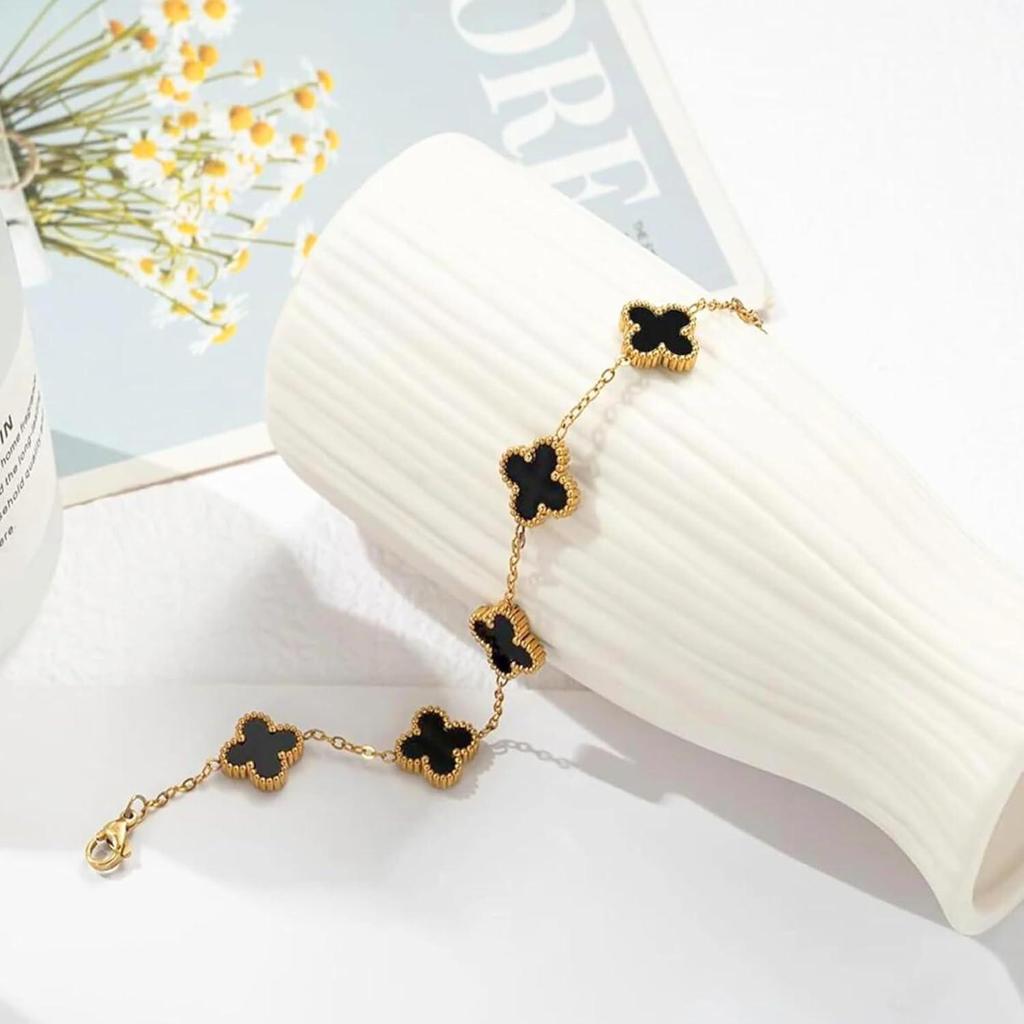 Bracelet for Women Stylish | Stainless Steel Bracelet for Woman | Aesthetic Accessories for Girls Chain Bracelet Gold