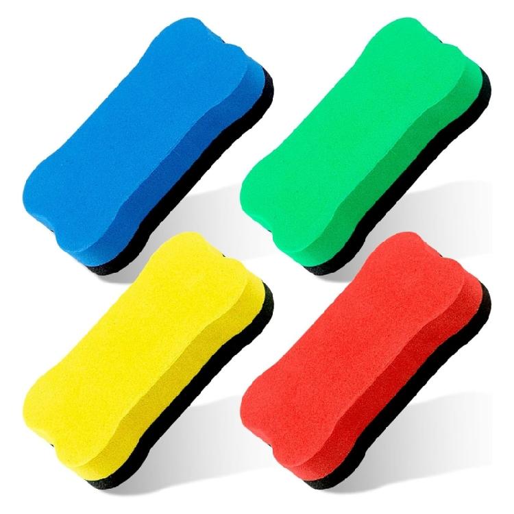 24 Pcs Magnetic Whiteboard Cleaner Whiteboard Eraser Bone Shape Dry Eraser For Educators