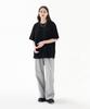 MOZMOZ One-Pleat Sweat Wide Training Pants Gray