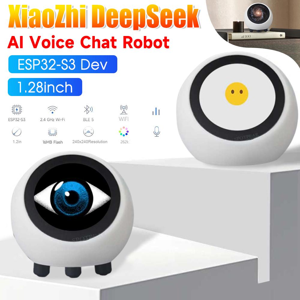ESP32 AI Voice Chat Robot DeepSeek XiaoZhi Smart Home Assistant ESP32-S3 N16R8 Development Board Wifi Clock 1.28inch Mini Robot