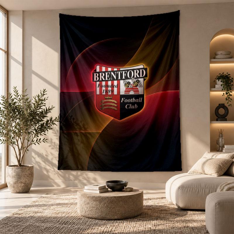 Decorative Tapestry,Brentford Football Printed Wall Art, Lightweight Wall Hanging For Bedroom Background