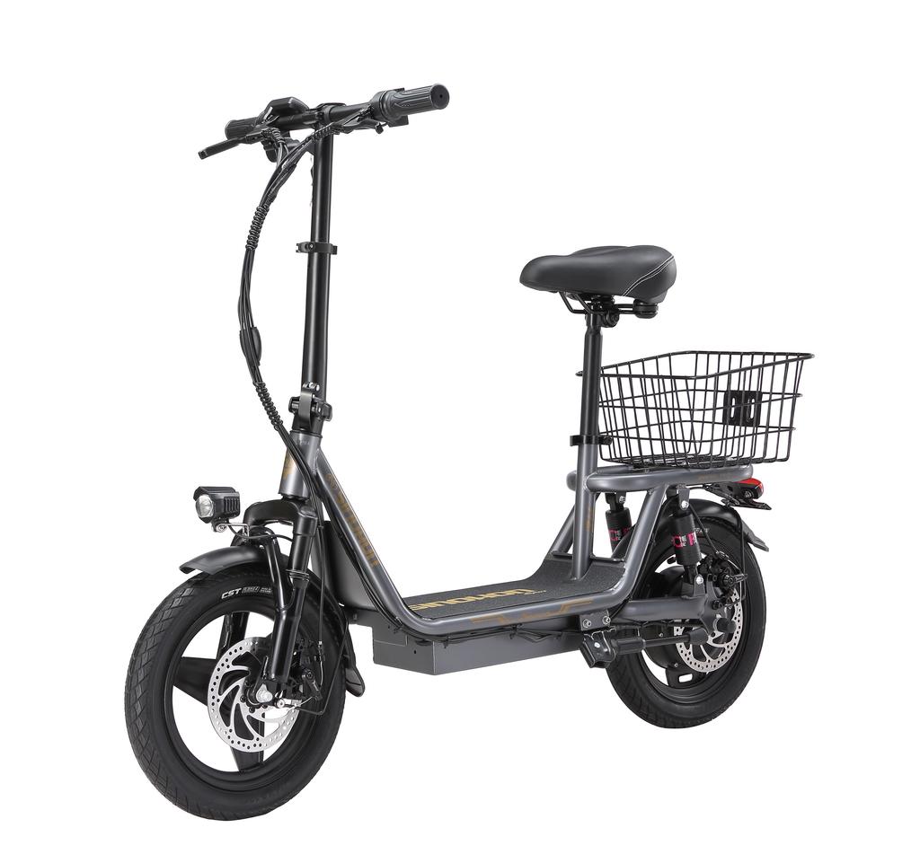 SINOHON K14 Městská skládací elektrická koloběžka se sedadlem 240W motor 36V13AH baterie 14palcové silniční pneumatiky pohodlná EScooter