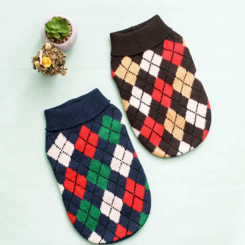 [Pet] Pattern Long Sleeve Knit M