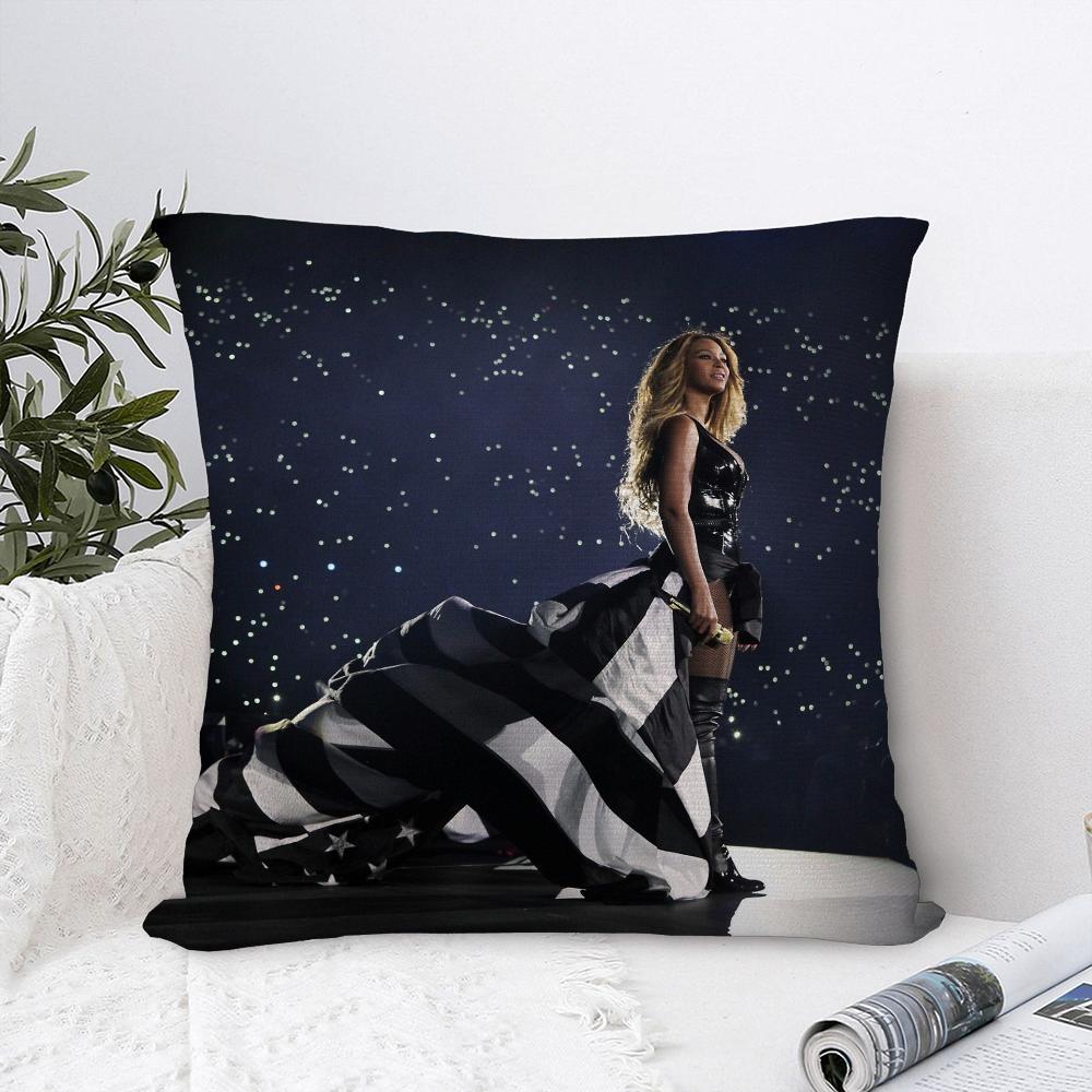 B-Beyonce Singer Pillow Case Plush Fabric Soft Pillowcase Double Sided Print Sofa Cushion Cover Throw Pillow Cover