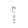 Zircon Earring Clip Faux Piercing Cartilage Clip Fake Belly Rings Navel Clip on Belly Button Rings Body Jewelry