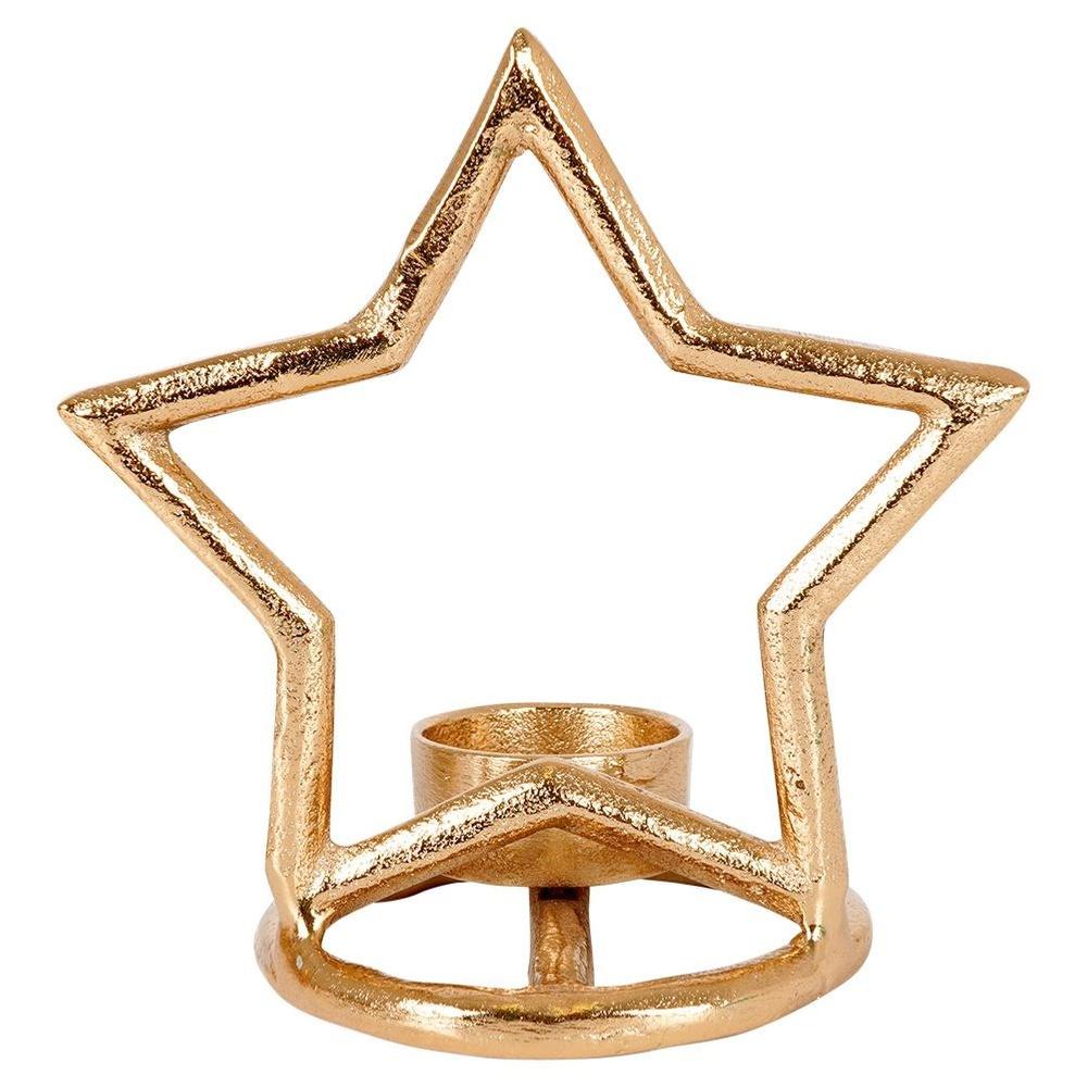 Ster Kaarsenhouder Metaal Goud Kerst Theelicht Kaarsenstandaard