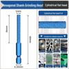 Hex Shank Diamond Grit Grinding Head for Hand Drills - Inner Hole Polishing & Milling Cutter Tool