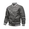 Men's Color-Blocking Baseball Pilot Jacket with Cotton Lining - Casual American-Style for Couples