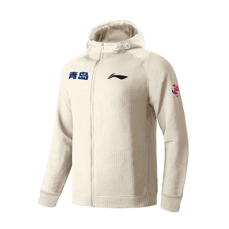 

Худи для разминки игрока команды Циндао серии CBA сезона 24-25 с логотипом Мужские худи Овсяно-серый AWDUG27-1 XL