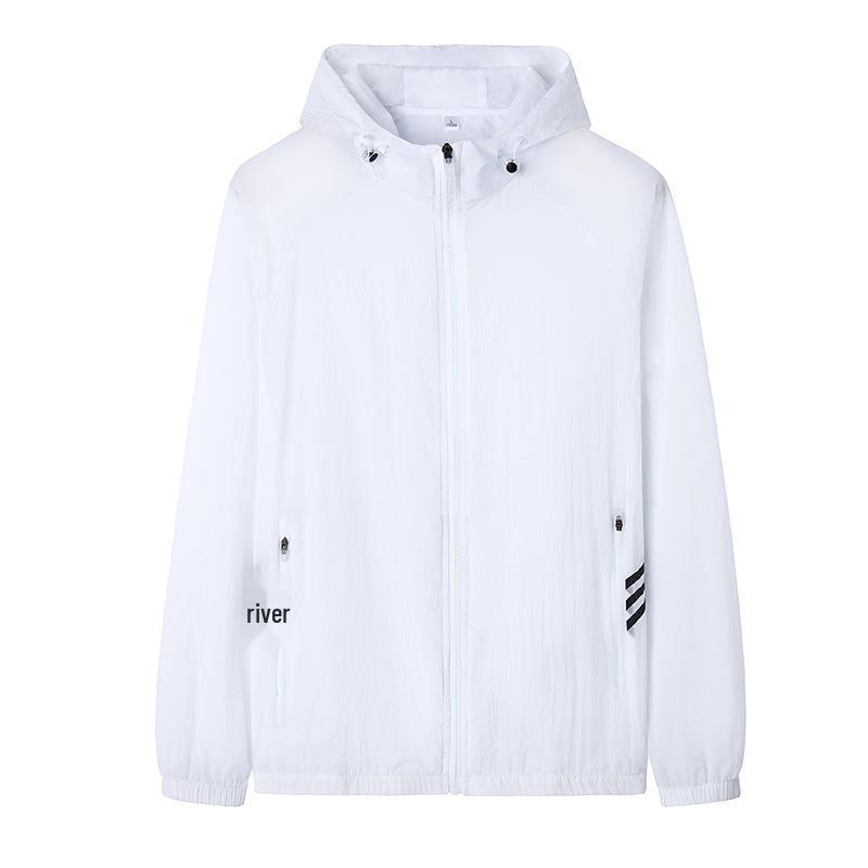 Men's Lightweight Breathable Sun Protection Jacket - Summer Loose Fit, Cool, Pure Color, Plus Size