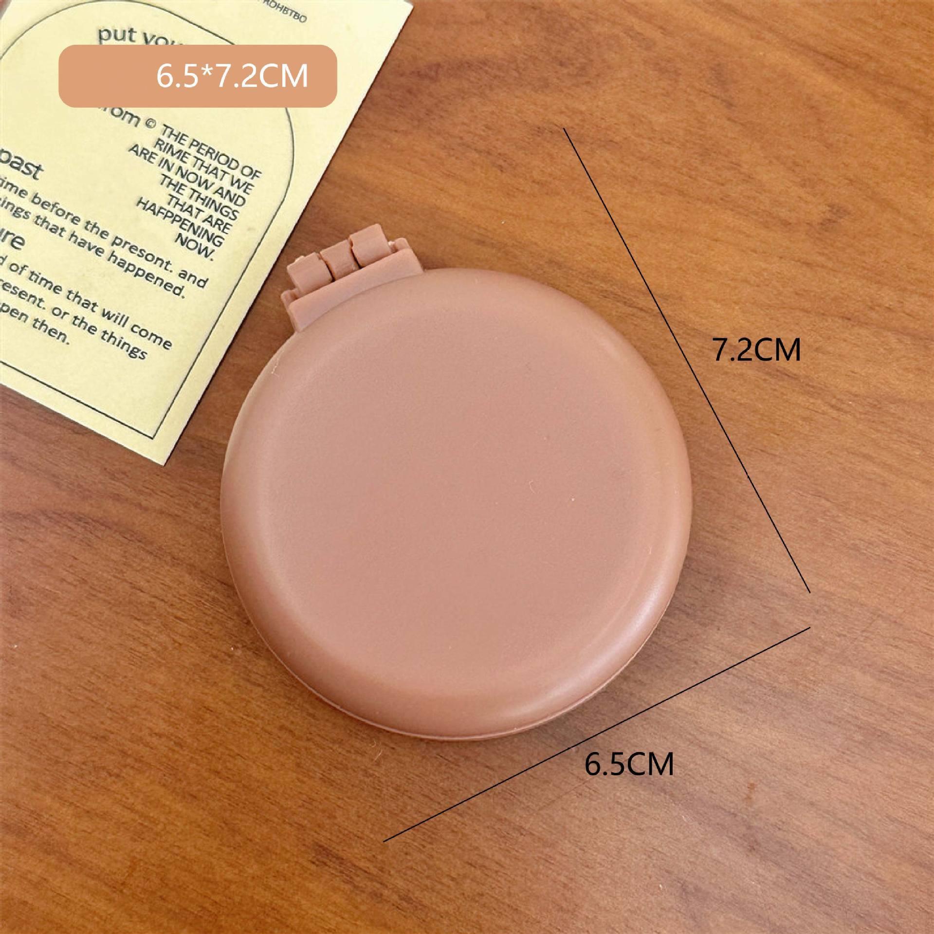 

1 шт., простая щетка для волос для маленьких девочек, модная однотонная массажная расческа для волос ярких цветов с зеркалом, маленькая портативная детская щетка для волос