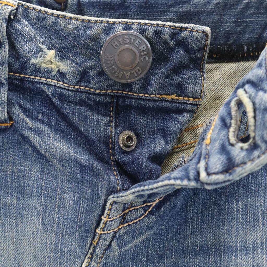 HYSTERIC GLAMOUR made in Japan Midi length Vintage processing Denim skirt Women Used