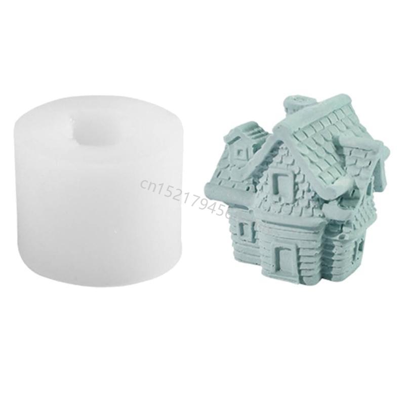 Flying House Silicone Molds Ornament Succulents Molds Small House Resins Moulds 6XDE