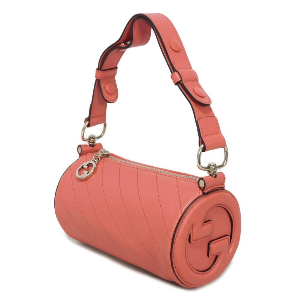 Used Blondie Mini Bag 9539 760170 AACPY 6701 7921 with GG Charm RFID IC Chip, Unused, Interlocking G, Pink, Women's