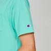 Short Sleeve Round Neck Cotton USA Short Sleeve Pocket Basic Light Blue Green [Champion] T-Shirt 100% T-Shirt C3-X357 Men's