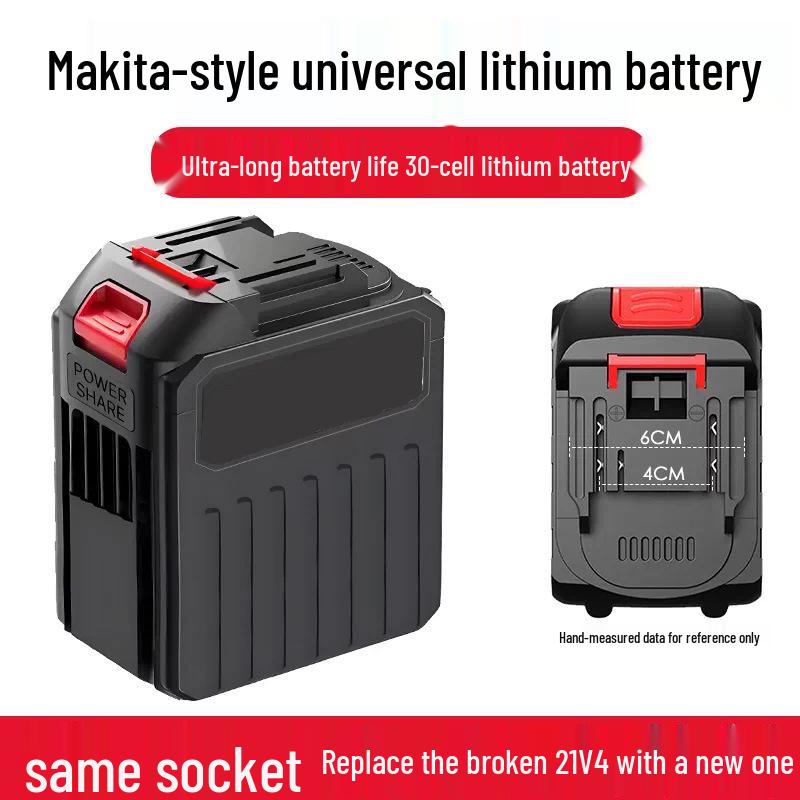 21V Lithium Battery Power Tools: Angle Grinder, Electric Drill, Chainsaw, Wrench