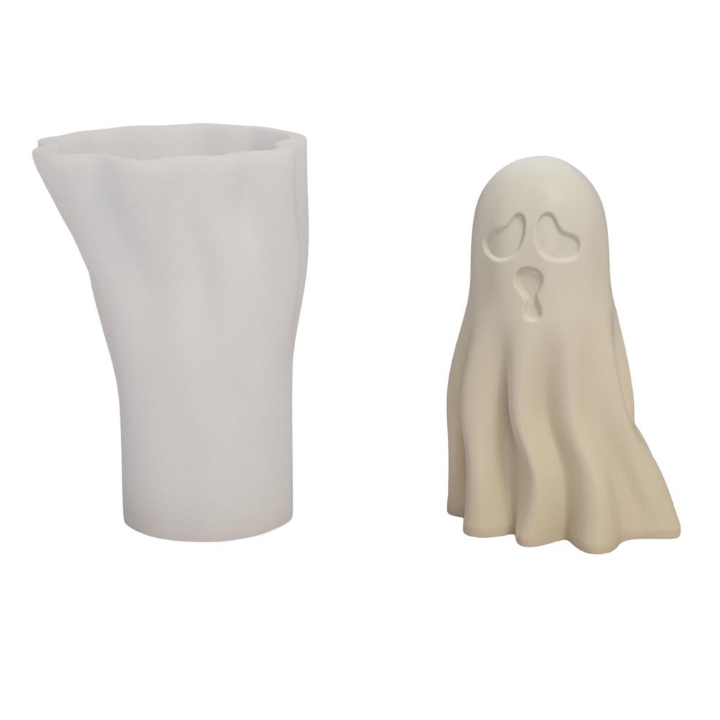 Day Of The Dead Funny Pumpkin Candle Mold Diy Pumpkin  Plaster Resin Halloween Silicone Mold