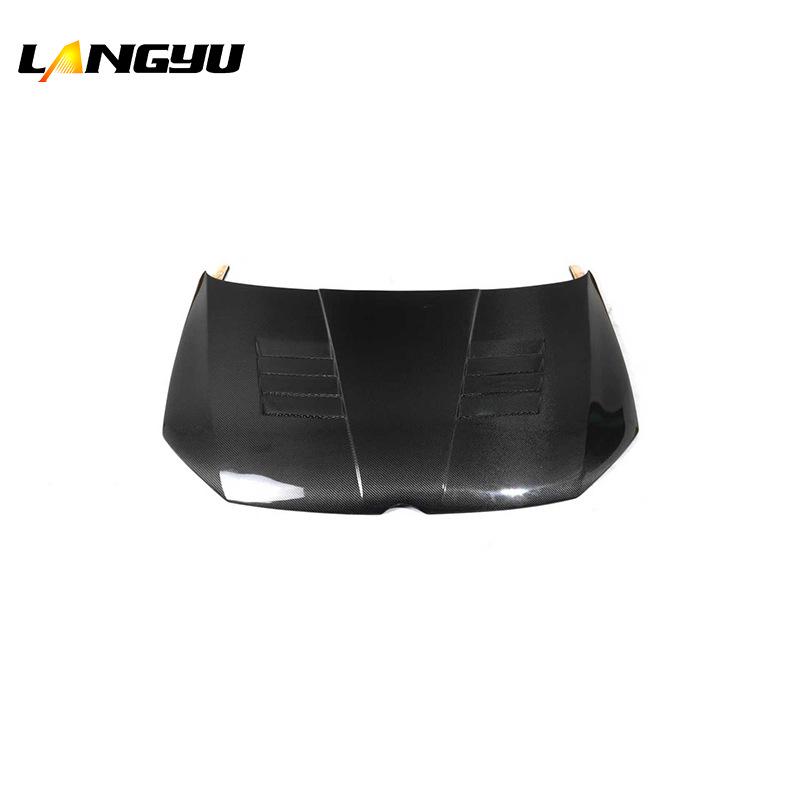 Langyu Carbon Fiber Hood with Four Air Vents for Volkswagen Polo