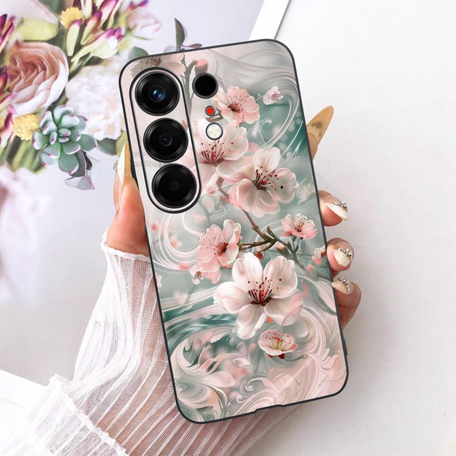 

For Funda Tecno Camon 50 4G 2026 CN5 Case 6.78 New Stylish Flower Butterfly Soft Silicone Black Cover For Tecno Camon50 4G Etui Tecno Camon 50 4G